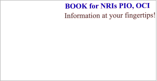 BOOK for NRIs PIO, OCI  Information at your fingertips!